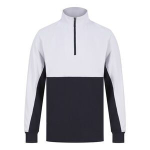 Finden & Hales Mens Quarter Zip Track Top / Navy/White